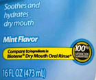 Goodsense Alcohol-free Dry Mouth Oral Rinse Mint Flavor 16 Oz Soothes hydrates