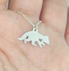 Raccoon Necklace - Sterling Silver Jewelry - Gold-rose Gold - Engrave