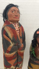 Large Antique Skookum Indian Dolls Tall Chief Female Squaw W Baby 13    11 