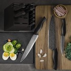 Professional Kitchen Knife Set With Block Wooden German Stainless Steel
