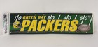 Vintage Nfl Green Bay Packers Wincraft Bumper Sticker New Old Stock Unused