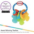 New Nuby Icybite Ice Gel Blue Infants Teether Keys Toys For Babies 3  Months