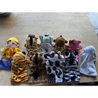 Melissa   Doug Hand Puppet Assortment Lot Of 10 Plush Animal   Boy Puppets