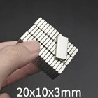 20pcs Super Strong Block Fridge Magnets Rare Earth Neodymium 20mm X 10mm X 3m