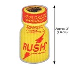 Rush Iron On Patch 3  Yellow Bottle Shape Embroidered Applique Funny Retro