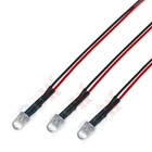 10pcs Dc 3v 6v 12v 24v Pre Wired 3mm 5mm Led Light Lamp Bulb Prewired Emitting D