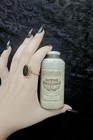 Antique vtg Tooth Powder Dental Quack Medicine Tin Bottle Ornate Display 