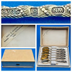 J Tostrup Norway Lo Nm 830s Tele Floral Spoons Set 6 Orig Moen   Ormberg Case