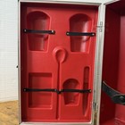 Vtg 60s Travel Bar Case Barware Liquor  Suitcase Austinpowers Vibes Groovy Gift