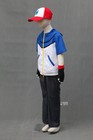 Pokemon Child Kid Cosplay Costume Halloween Ash Ketchum Outfit   Hat   Gloves