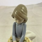 Lladro May Flowers Porcelain 7  Figurine Girl Bouquet Basket  5467