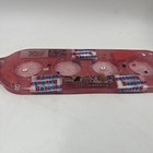 Rare Vintage Handmade Lucite 4 Shot Glass Paddle Holder Bazooka Gum Glittery Fun