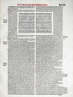 Original Post Incunable Leaf Gratianus Decretum Lyon Fradin - 1510  e 