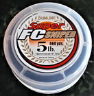 Sunline Fc Sniper Fluorocarbon Clear Fishing Line 660 Yd Bulk Spool Any Lb Test
