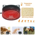 3 2l Large Heated Water Bowl  Outside Heated Dog Dish With Chew Resistant Power