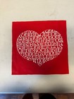 Alexander Girard International Love Heart Herman Miller Fabric Textile Art Mcm
