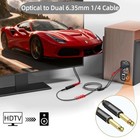 192khz Digital To Analog Audio Converter  Optical To Dual 6 35mm Adapter  6ft Ca
