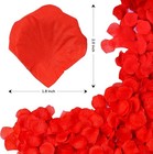 1200 Pcs Artificial Silk Rose Petals Decoration For Romantic Night  Wedding  Eve