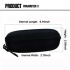 1-4pcs Sunglasses Hard Case Portable Eye Glasses Clam Shell W  Hook Clip Zipper