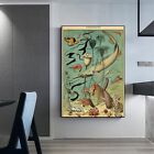 Vintage Fish Poster Biology Poster Fish Species Chart Fish Illustrations Nature