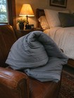 Beddy   s Reese Grey Zipper Minky Bedding Twin Xl Excellent       No Pillowcases  