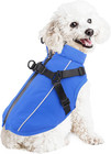 Dog Winter Coat Warm Jacket Vest Fleece Lined Windproof Coat Back Zipper D-ring