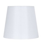 Round White Accent Lamp Shade Hardback Uno Fitter Easy Match Home Decor New