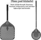 12 Inch   8 Inch Perforated Peel Set  Turning Peel With Metal Handle  Spatula