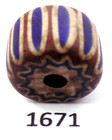 Antique Venetian Chevron Trade Bead African Old    Collection   1671 Bg 60