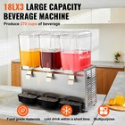 Commercial Beverage Dispenser Cold Juice Ice Drink Dispenser 18l 3 Tanks