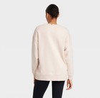 Nwt Joylab Sz M Moon Cream Relaxed Fit French Terry Crew Sweatshirt Oversized 67