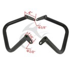 Black Engine Guard Highway Crash Bar For Yamaha Xvs650 V-star 400 650 1998-2016