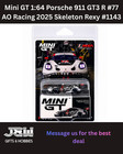 Mini Gt Porsche 911 Gt3 R  77 Ao Racing 2025 Imsa Petit Le Mans  1143 1 64