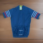 Rapha Cycling Jersey Men   s Large Blue Full Zip Short Sleeve Bike Shirt Nwt