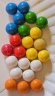 Vintage Mixed Lot Of 23 Game Marbles Plastic Solid Color Replacement Token Piece