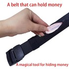 New Travel Security Belt Hidden Money Pouch Wallet Pocket Waist Belt Safe Lot