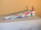 Wolverine Ski Jumper  Tin Litho   Spring-activated Toy With Skier  Mountain  Box