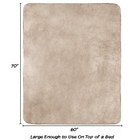 Waterproof Pet Throw Blanket Xl Protects Couch Car Bed Dog Blanket 70 X 60 Tan