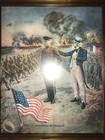 Rare Antique Eg Renesch 1917 Pershing In France Ww1 Propaganda Poster 22   x18   