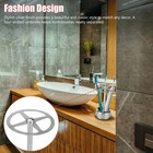 Stainless Steel Toothbrush Holder Toothpaste Stand Bathroom Countertop Organizer
