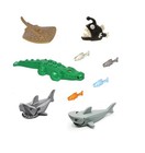New Lego Sea Creatures Lot - Shark Alligator Stingray Anglerfish Retired Glow
