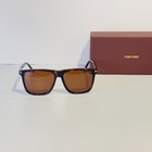 Tom Ford Ft0832 Havana Frame Brown Lenses Men s Square Sunglasses With Box