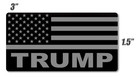 Trump Dark American Flag Sticker 2028 President Usa Subdued Gray Vinyl Decal 8pk