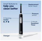 Oral-b Pro Crossaction 1000 Rechargeable Electric Toothbrush - Black