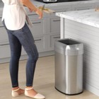 13 Gallon Open Top Kitchen Trash Can Recycling Bin With Double Odor Filters 