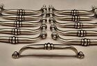Antique Pewter Set Of 11 Drawer Pulls 128mm Or 5-1 16  Nice Quality With Screws