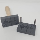Graphite Press For 3 Sizes Of Shell Shaped Lampwork Vertical Beads Making New 