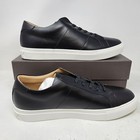 Men s Greats Brookyln Royale Flat Leather Premium Shoes   Black White   Size 15