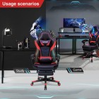 Elecwish Office Gaming Chair Ergonomic Swivel Seat Computer Gaming Chair