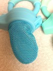 Munchkin Baby Food Feeders Blue   Green Silicone Mesh For Easy Feeding Strains